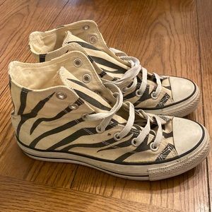Converse zebra print chucks